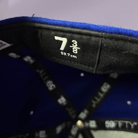 KANSAS CITY ROYALS 2015 WORLD CHAMPIONS GOLD 59Fifty NEW ERA FITTED HAT  7 3/8 - Picture 6 of 8